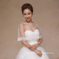 Frauenart und weise hübsche prägnante weiße Hochzeitskleidspitze appliques weißes Spitzeschal